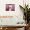 Zee - Roze - Cactus tuinposter los doek klein -sfeer7
