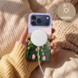 Tulpen - Landschap - Roze Toughcase MagSafe Apple iPhone 17 Pro Max klein -USP_MagsafeV