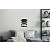 Food - Zwart - Wit - Decoratie Muursticker klein -slaapkamer