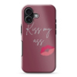 Kiss my ass - Lip - Bordeaux Toughcase MagSafe Apple iPhone 17 klein -3d
