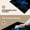 Vis - Stippen - Koraal - Blauw Inductie beschemer met haakjes middel -ky-schoon-nl
