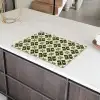 Patroon - Tegel - Groen Inductie beschermer vinyl 3mm klein 276 -sfeer8