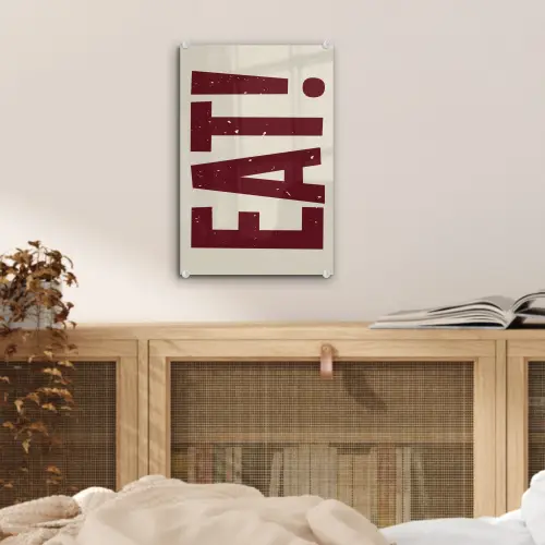 Red - Eten - Vintage - Decoratie plexiglas 5mm klein -sfeer4