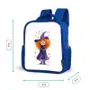 Kleine toverheks met grote bril en sterrenmantel Kinderrugzak - Blauw middel -productfoto_formaten