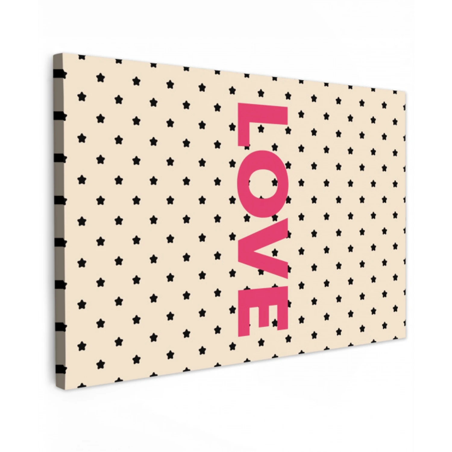 Love - Stippen - Roze canvas 2cm klein -z3d