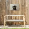 Kokskleding - Zwart - Hondje Tuinposter op houten frame 2 cm dik klein -sfeer4