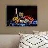 Champagne - Luxe - Oesters canvas 2cm klein -sfeer3