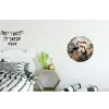 Toekan - Vogels - Bloemen - Jungle Wandcirkel aluminium klein -kinderkamer