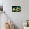 Marmer - Goud - Glitter - Groen - Marmerlook - Luxe tuinposter los doek klein -sfeer8