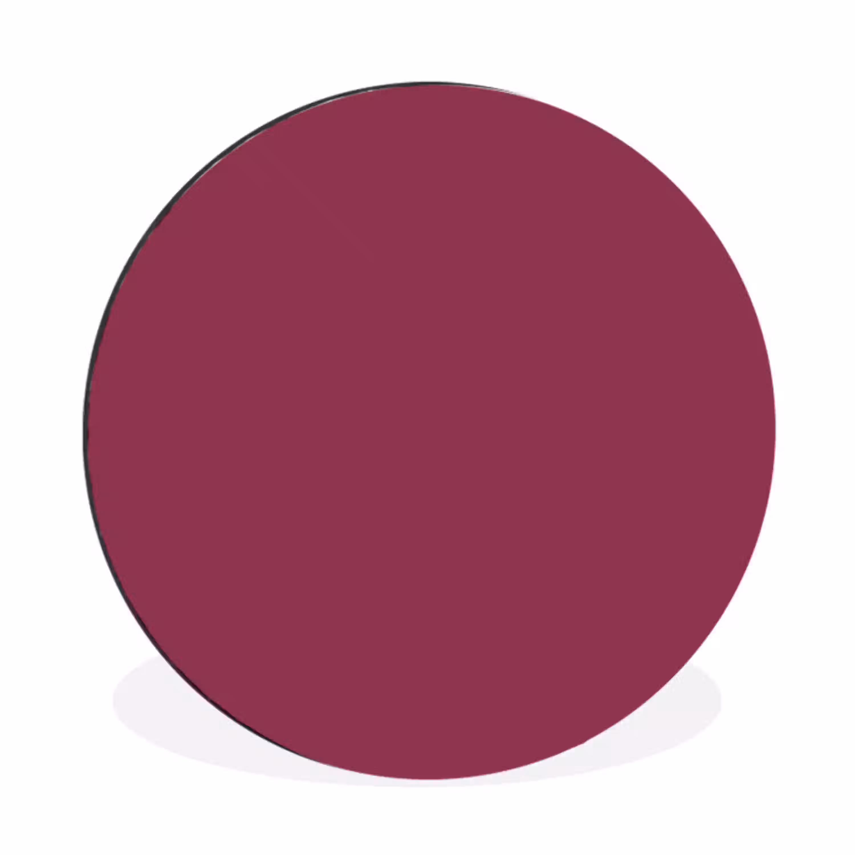 Deep - Rasberry - Rood Wandcirkel aluminium klein 190 -3d