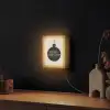 Kerstballen - Japandi - Christmas - Zwarte kerstballen Light Box met kabel (Wandlamp) klein -sfeer1