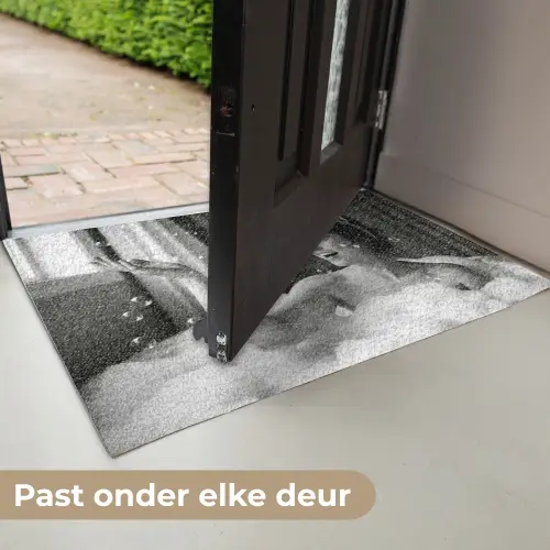 Bad - Bubbels - Zwart - Wit Deurmat klein -USP_NL