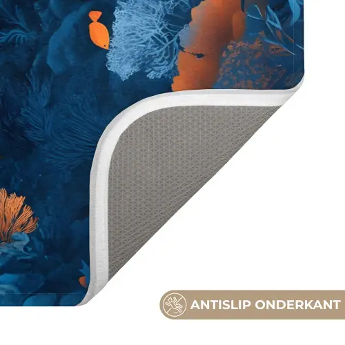 Koraalrif - Vissen - Oceaan - Blauw WCmat klein -USP_AntislipNL