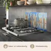 Skyline - Wolkenkrabbers - Water - Blauw keuken achterwand spatscherm klein -usp_NL