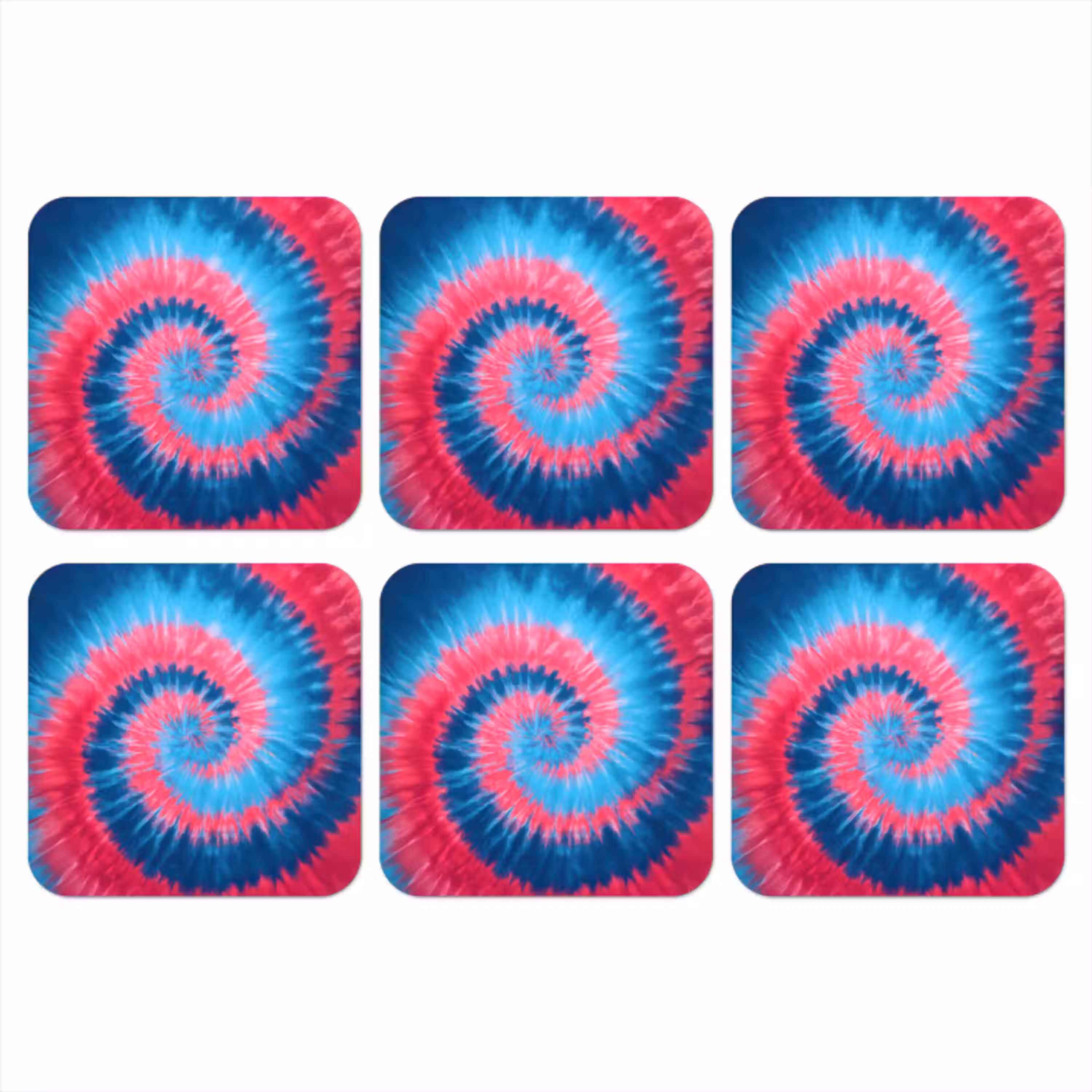 Spiraal - Roze - Draaiend onderzetter kurk middel -3d