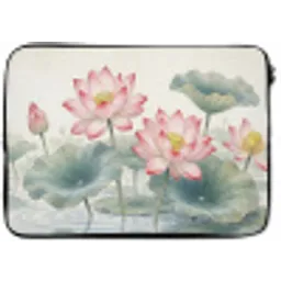 Aquarel - Lotusbloemen - Kleurrijk laptophoes neopreen klein -zkaufland3dotto
