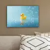 Bubbels - Badeend - Geel canvas 2cm klein -sfeer3