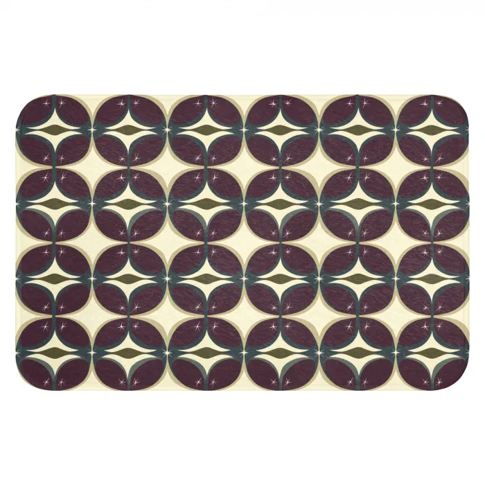 Cirkel - Retro - Kleurrijk WCmat klein 1009 -3d