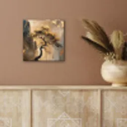 Boom - Goud - Landschap - Verf aluminium wit klein -sfeer4