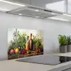 Stilleven - Kruiden - Specerijen - Fruit - Kleurrijk keuken achterwand spatscherm klein -3d_schuin