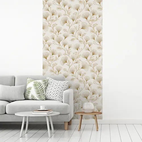 Ginkgo - Takken - Goud fotobehang vinyl groot 64 -woonkamer
