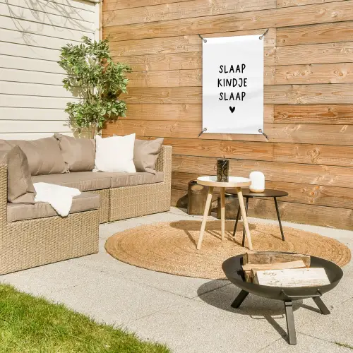 Slaap kindje slaap - Spreuken - Quotes tuinposter los doek klein -sfeer4