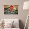 Koi - Zee - Golven - Zon Wandkleed katoen klein -sfeer4