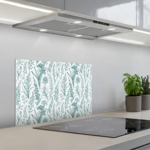 Lovely - Garden - Emerald keuken achterwand spatscherm klein 900 -3d_schuin