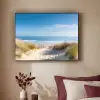 Strand - Zee - Duin - Zand - Zomer Textielframe zwart klein -sfeer1