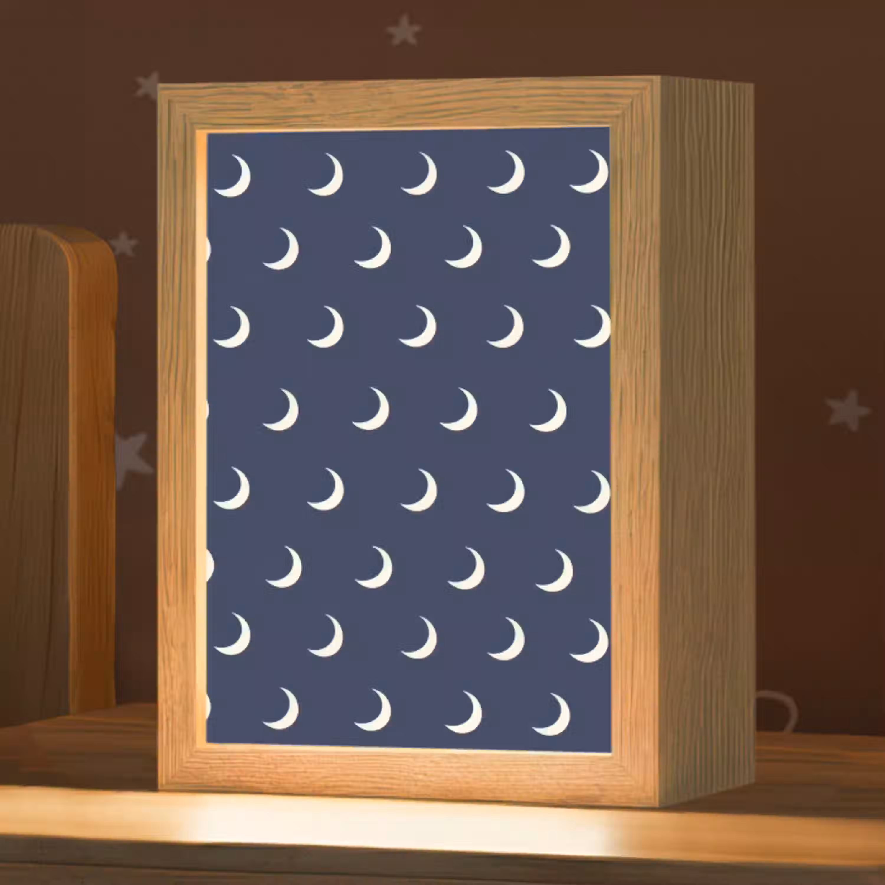 Patroon - Manen - Blauw Light Box met kabel (Kinderlampje) klein 904 -zzz_3d_website