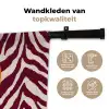 New era - Bordeaux - Zebraprint Wandkleed katoen middel -sfeer2