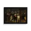 De Nachtwacht - Kunst - Oude meesters - Rembrandt fotolijst zwart zonder passe partout klein -3d