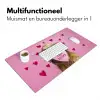 Hond - Kiss- Valentijn - Hartjes Muismat XXL klein -sfeer4