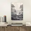 Mistig - Berglandschap - Illustratie plexiglas 5mm klein -sfeer1