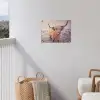 Schotse hooglanders - Licht - Lucht - Natuur tuinposter los doek klein -sfeer8