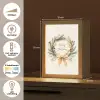 Kerstkrans - Kerst - Goud - Beige Light Box met kabel (Tafellamp) klein -USP_NL