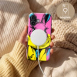 Konijn - Felroze - Sjaal - Abstract Toughcase MagSafe Apple iPhone 17 klein -USP_MagsafeV
