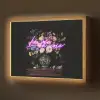 Neon - Vaas - Bloemen Light Box met batterij (Wandlamp) middel -z3d_website