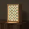 Keramiek - Verweerd - Kleurrijk Light Box met kabel (Tafellamp) klein 925 -z3d_website