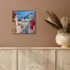 Santorini - Bloemen - Griekenland aluminium wit klein -sfeer4