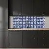 Borden - Floraal - Blauw keuken achterwand 2 middel 871 -sfeer1