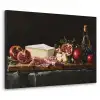 Stilleven - Vintage - Borrelplank Textielframe zwart klein -3d