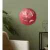 Sierlijk - Bloem - Roze - Glazen Wandcirkel plexiglas klein -sfeer3
