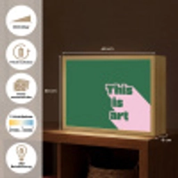 This is art - Schaduw - Roze Light Box met batterij (Wandlamp) middel -USP_websiteoverzichtDE