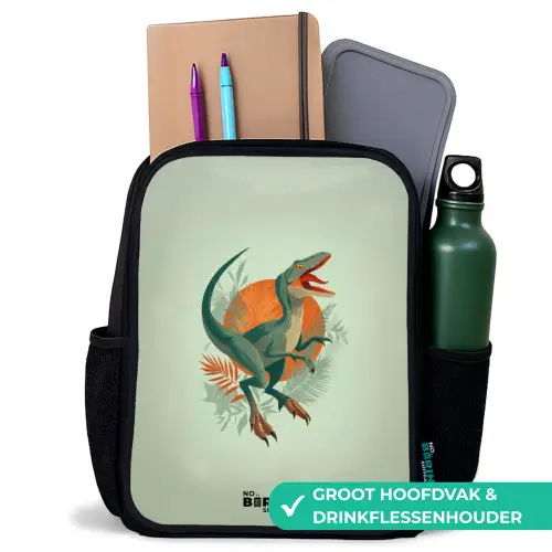 Dier - Dino - Natuur Rugzak - Zwart middel -inhoud_NL