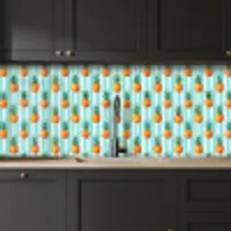 Ananas - Strepen - Groen keuken achterwand 2 middel 871 -sfeer1