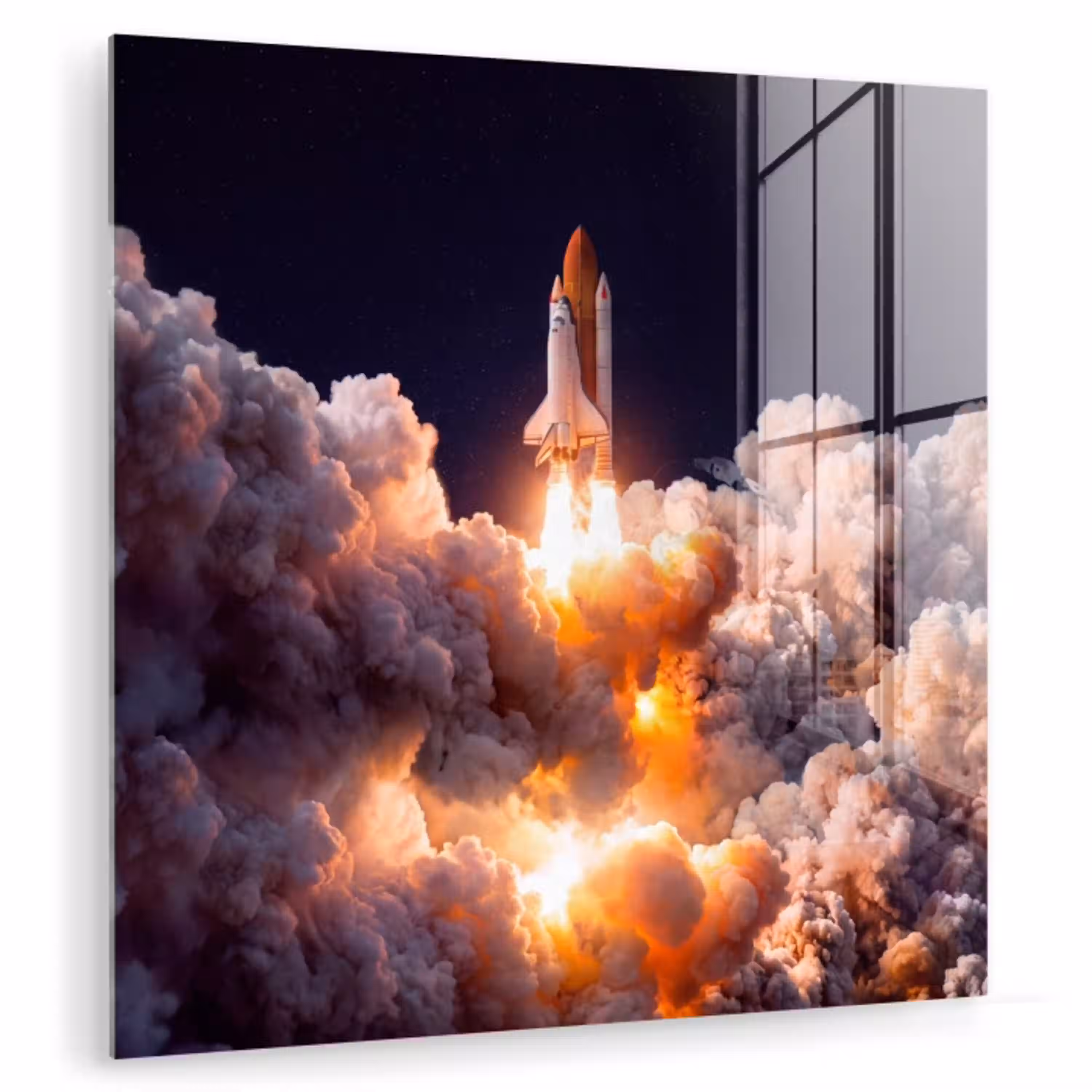 Ruimtevaartuig - Lancering - Sterren plexiglas 5mm klein -zzzproduct_nieuw