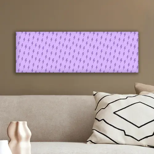 Bliksem - Paars - Lila canvas 2cm klein 828 -sfeer3