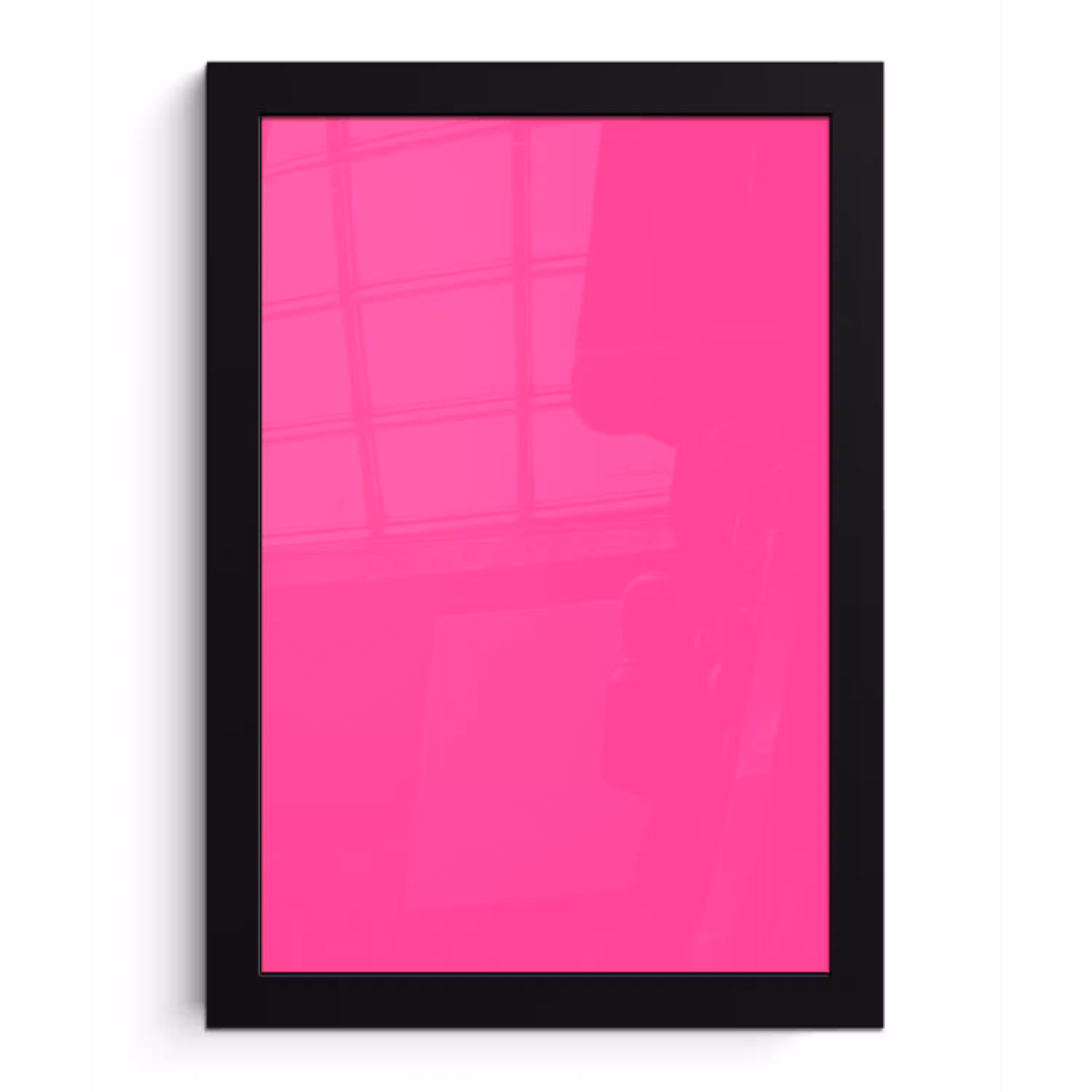 Electric - Magenta - Roze fotolijst zwart zonder passe partout klein 224 -3d