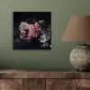 Bloemen - Vintage - Pastel - Zwart - Boeket aluminium wit klein -sfeer2